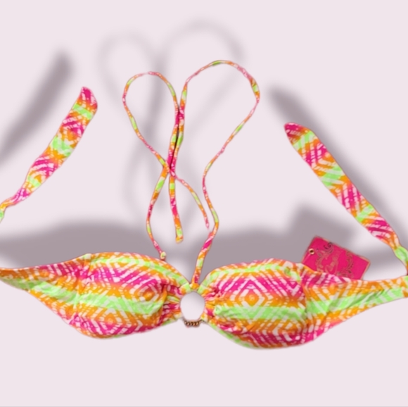⚠️3/$15 Candies Bikini Aztec Top Swimwear Sz Small NWT - Picture 2 of 5